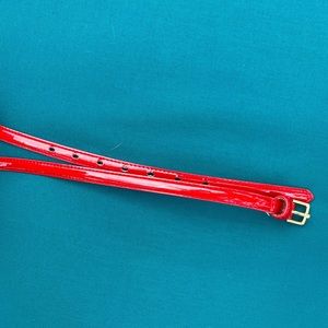 Thin red belt size M